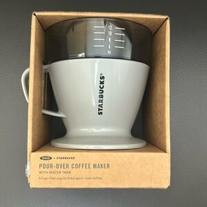 NEW - OXO + Starbucks Pourover Coffee Maker w/ Water Tank